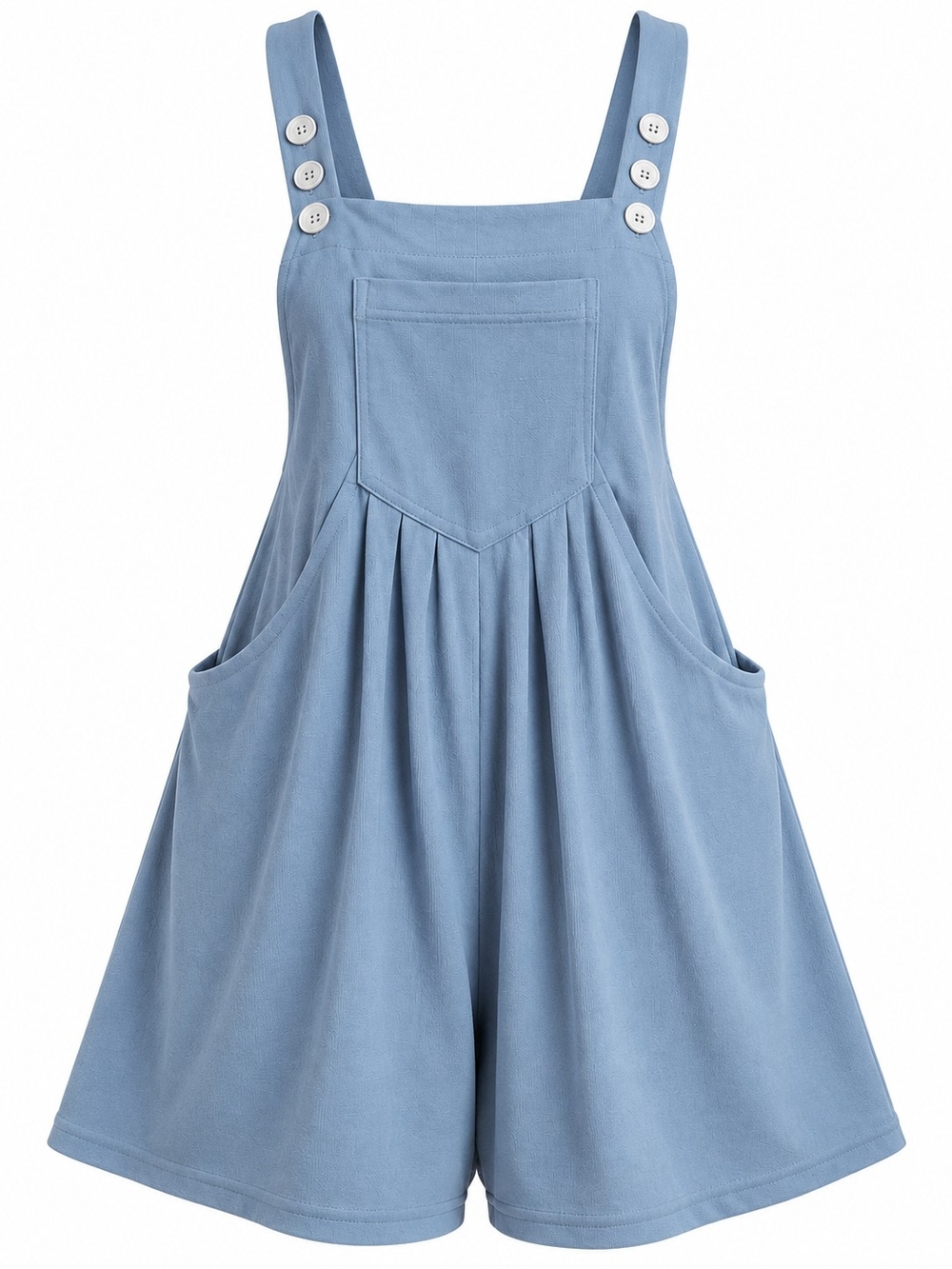 HALARA | NWT Blue Wide Leg Overall Romper Adjustable Straps Pockets | XL